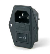 Power Soket Erkek Anahtarlı Fuseli Kulaklı   IC-214