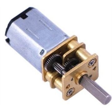 N20 12V DC 100 RPM Mikro Metal  Redüktörlü Motor