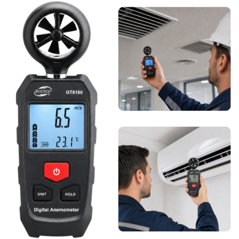 Benetech GT8160 Mini Anemometre Rüzgar Hızı Ölçer