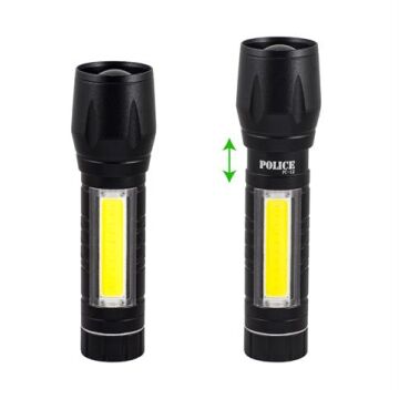 Police PC-12 Cree + Cob Led El Feneri ( 1 X AA )