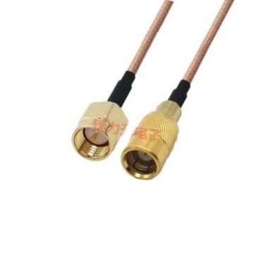 10cm SMA Erkek - Çift Dişi RG316 Anten Kablosu