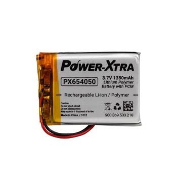 Power-Xtra PX654050 3.7V 1350 mAh Li-Polymer Pil (Devreli/1.5A)