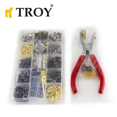 TROY 90018 Deri İşleme Alet Seti, 273 Parça
