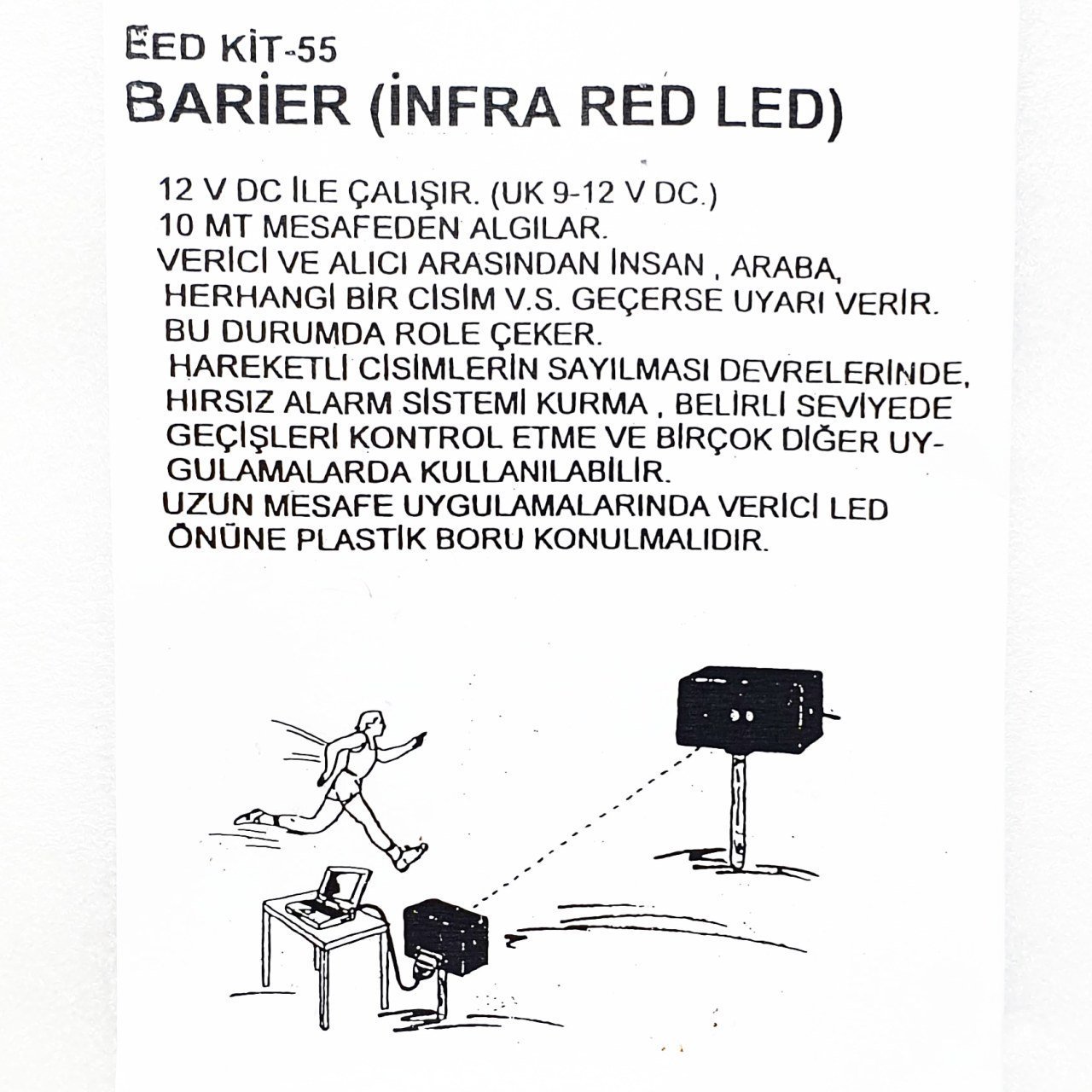 BARİYER DEVRESİ (ALICI/VERİCİ) K-55 HAZIR KİT