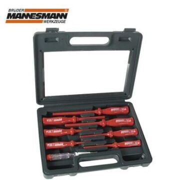 MANNESMANNMannesmann 1187-8-PL İzoleli Tornavida Seti, 8 Parça