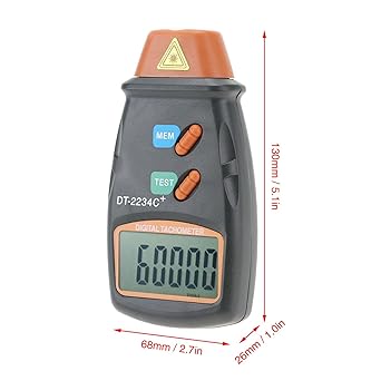 DT-2234C+ Dijital Lazer RPM Takometre Temassız Ölçüm Aleti