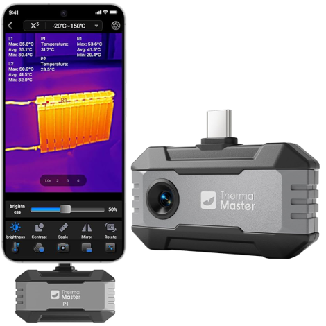 Thermal Master P1 Akıllı Telefonlar İçin Mobil Termal Kamera | iOS ve Android