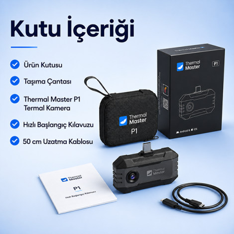 Thermal Master P1 Akıllı Telefonlar İçin Mobil Termal Kamera | iOS ve Android
