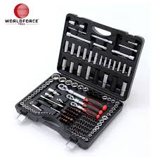WORLDFORCE  Lokma Takımı 156 Parça S-Ultra 1/4’’-3/8’’-1/2’’ Uzatmalı Cırcır