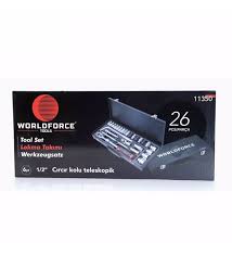 WORLDFORCE Lokma Takımı 26 Parça S-Ultra 1/2’’ Uzatmalı Cırcır