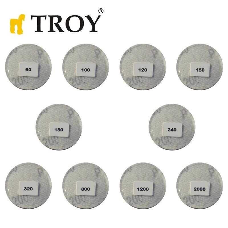 TROY 25930 Aşındırıcı Cırt Zımpara Seti, 101 Parça
