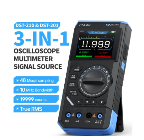 FNIRSI DST-210 3'ü 1 Arada 10MHz El Tipi Osiloskop Multimetre