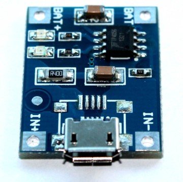 TP4056 1A Lithium Batarya Şarz Micro USB  Modülü