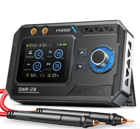 FNIRSI SWM-20 1200A Punta Kaynak Makinesi Dual Pulse Taşınabilir Spot Welder