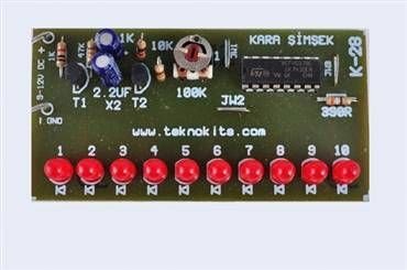 Kara Şimşek (10 Led.li Frekans Ayarlı K-28 Hazır Kit