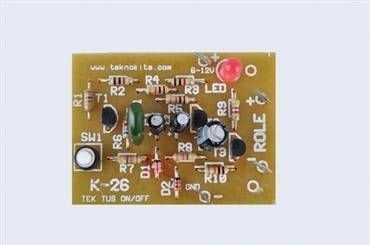 Tek Tuşa Basarak ON/OFF Yapan Devre K-26 Hazır Kit