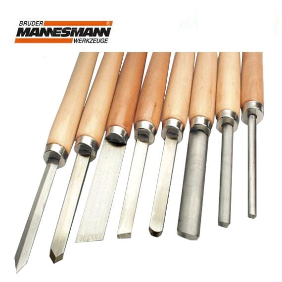 Mannesmann 691-8 Ahşap Torna Bıçak Seti, 8 Parça