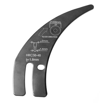 Evolution 119-0055 R255TBL/+ Tezgah Testereleri İçin Yarma Bıçağı – Kısa Tip