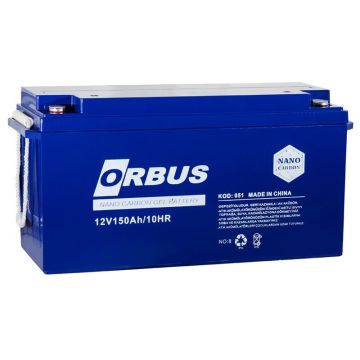 Orbus 12V 150 Ah  Bakımsız Jel Akü