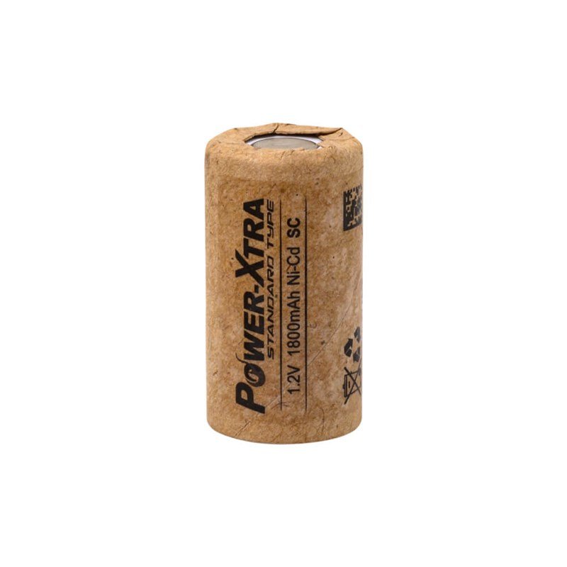 Power-Xtra 1.2V Ni-Cd SC 1800 Mah Kağıt Şarjlı Pil