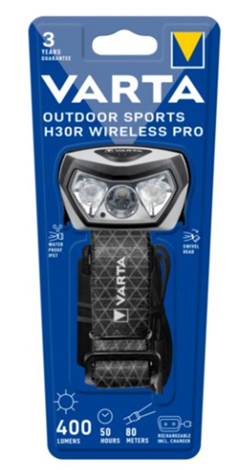 Varta 18650 Outdoor Sports H30R Wireless Pro Şarjlı Kafa Feneri