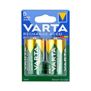 Varta Power Accu Ready 2 Use 3000 mAh Şarj Edilebilir D Büyük Boy Pil 2'li