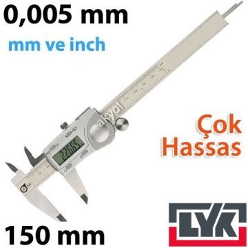 LYK 5102-150 Hassas Dijital Kumpas 0-150MM 0.005MM