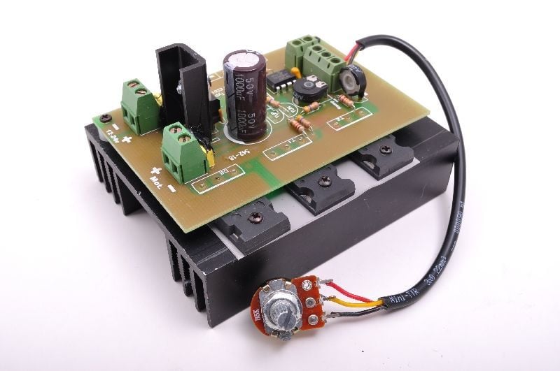 Tek yönlü 16Amp. PWM DC motor hız kontrol devresi