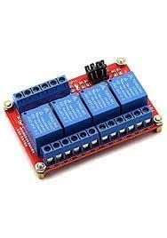 12V - 4 Kanallı Kırmızı Işıklı Röle