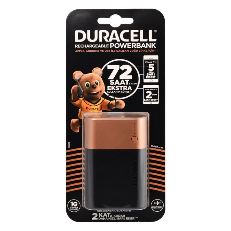 Duracell Powerbank 10050 mAh 72 Saat