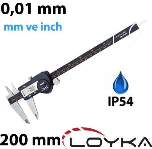 Loyka 5110-200 Dijital Kumpas 0-200mm (IP54 Korumalı)