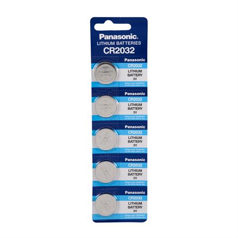 Panasonic CR2032 3V Lithium Hafıza Pili 5'li Blister