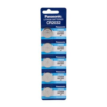 Panasonic CR2032 3V Lithium Hafıza Pili 5'li Blister