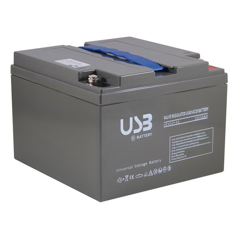 USB EV 12V 33 Ah Engelli Araç Aküsü