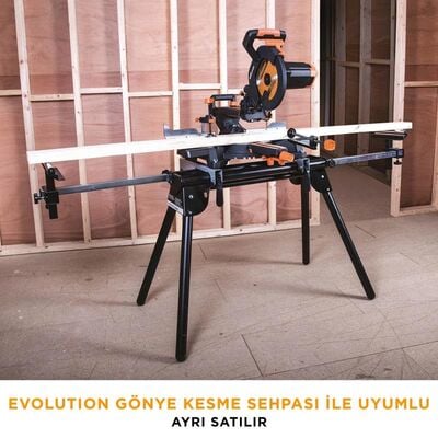 Evolution 052-0003A R255SMS+ Kızaklı Gönye Kesme Makinesi, 255mm
