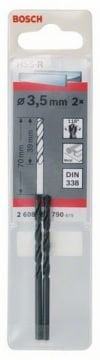 Metal matkap ucu HSS-R, DIN 338 3.5mm