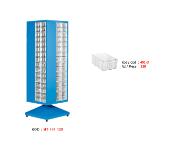 MT-401-128  Çekmeceli Dönen Dolap