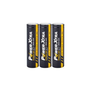 Power-Xtra PX18650-25P - 3.7V 2500 Mah Li-ion Şarjlı Pil - 12C - 30A 3 Lü Paket
