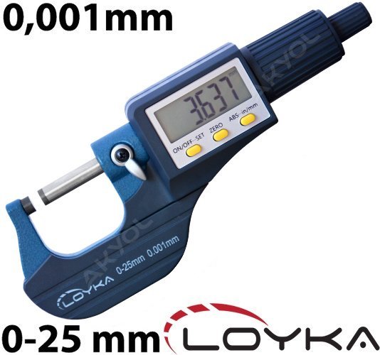 Loyka 5202-25 Dijital Hassas Mikrometre (0-25mm)