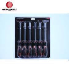 WORLDFORCE Lokmali Tornavida Seti 6 Parça CRV (6,7,8,10,11,13mm)