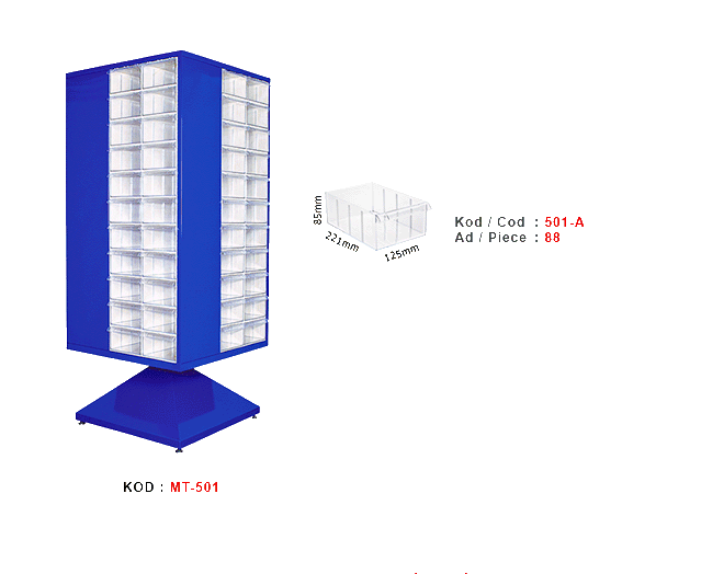 MT-501 Dört yönlü dönen dolap