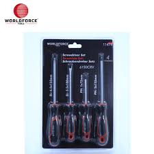 WORLDFORCE  Tornavida Seti 4 Parça 6150CRV (SL:5.5х100,6.5х125mm)(PH:1х75,2х125mm)