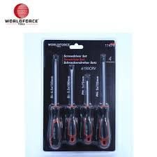 WORLDFORCE  Tornavida Seti 4 Parça 6150CRV (SL:5.5х100,6.5х125mm)(PH:1х75,2х125mm)