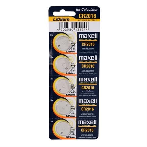 Maxell CR2016 Lithium Hafıza Pili 5'Li