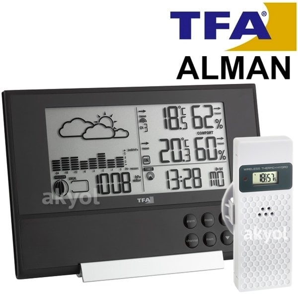 TFA 35.1106 'PURE PLUS' Kablosuz Sıcaklık ve Nem Ölçer