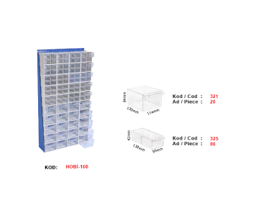 Hobi-100 Çekmeceli Hobi Set