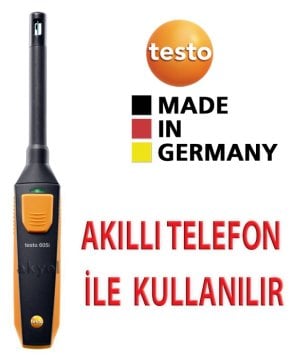 Testo 605i Akıllı Telefon ile Kullanılabilen Termo Higrometre (Ekransız)