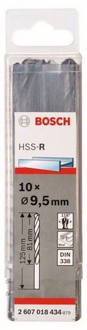 Metal matkap ucu HSS-R, DIN 338 9.5mm (10 adet)
