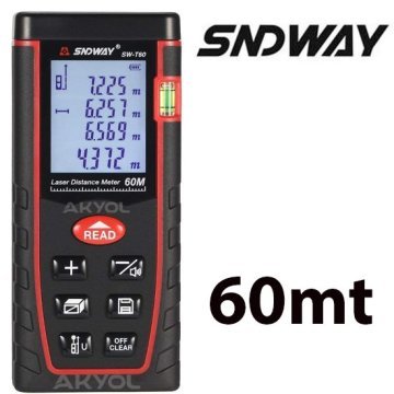 SNDWAY SW-T60 Lazermetre (60 Metre Ölçüm)