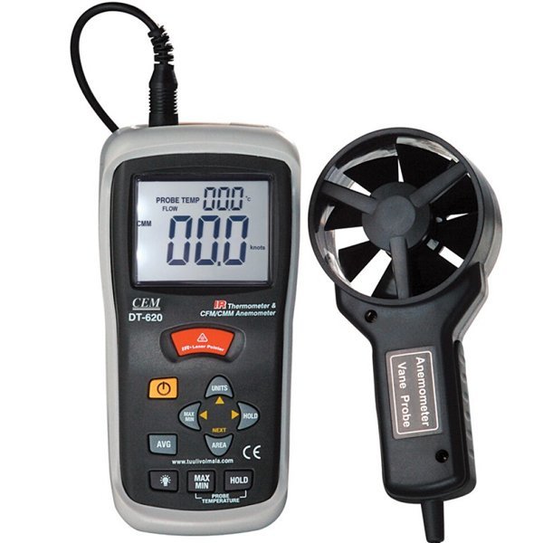 Cem DT-620 Anemometre & Infrared Termometre